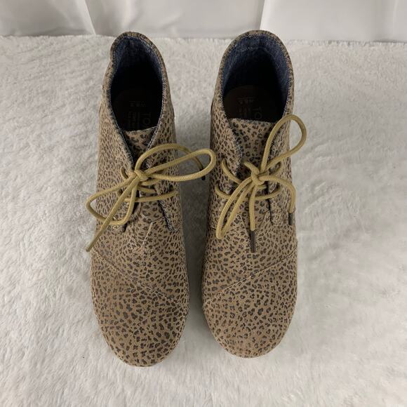 TOMS Women's Desert Wedge Booties Size 8.5 - Picture 2 of 9
